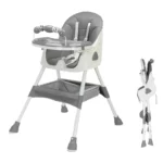 Foldable High Chair for Baby | Adjustable Feeding Seat with Tray