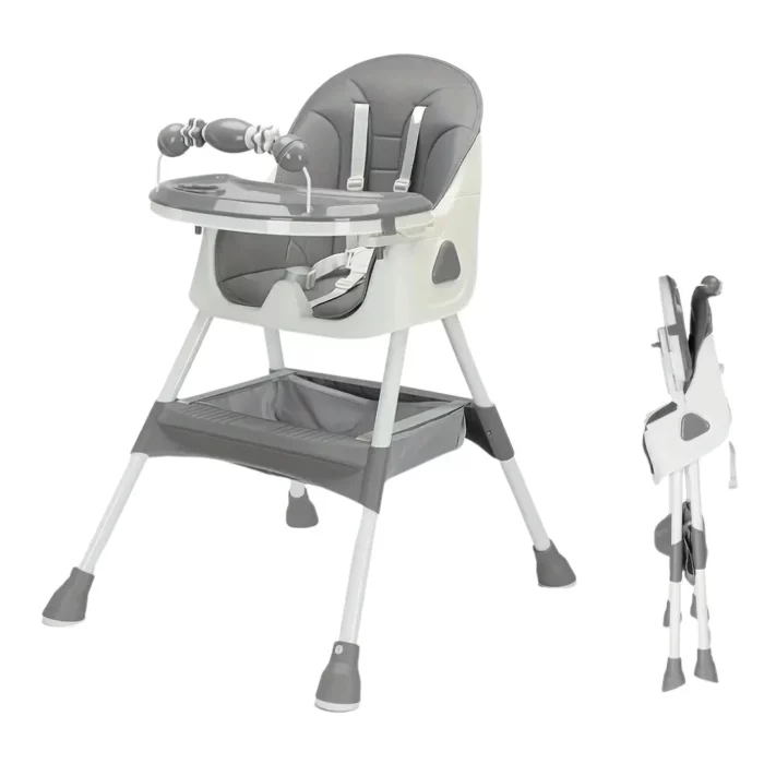 Foldable High Chair for Baby | Adjustable Feeding Seat with Tray