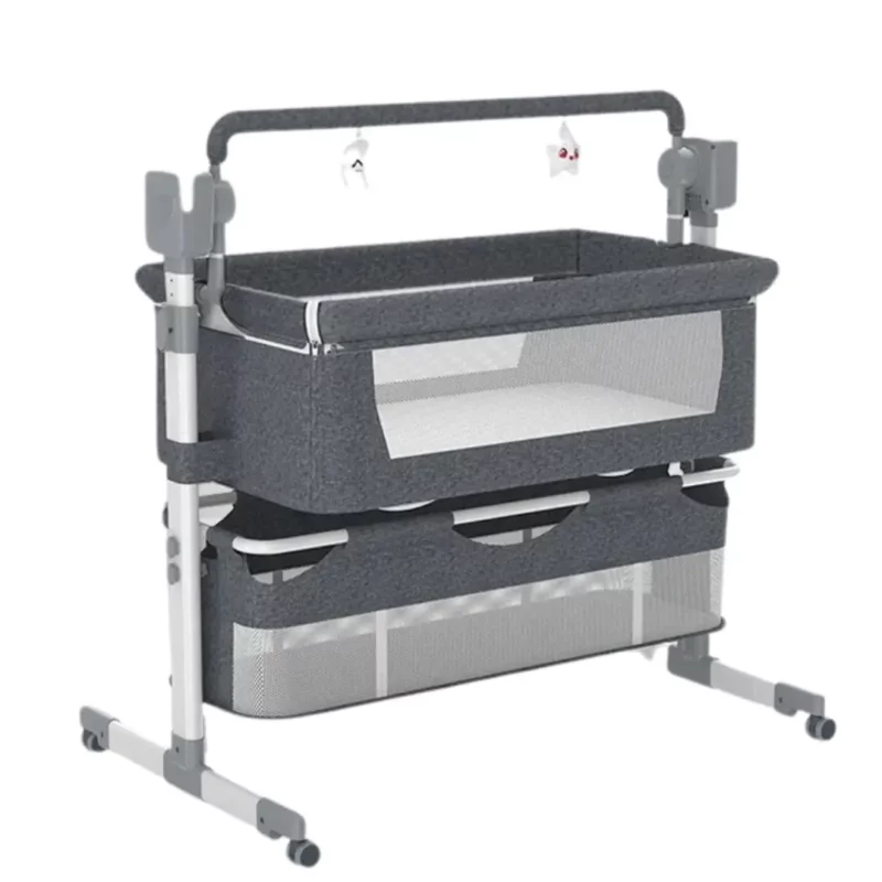 Electric Rocking Baby Crib | with Bluetooth Music & Mosquito Net