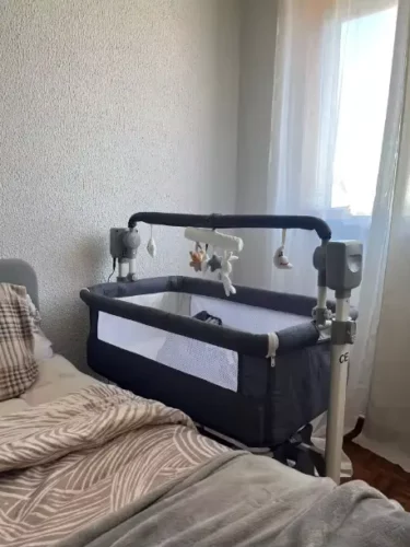 Electric Rocking Baby Crib | with Bluetooth Music & Mosquito Net photo review