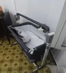 Electric Rocking Baby Crib | with Bluetooth Music & Mosquito Net photo review